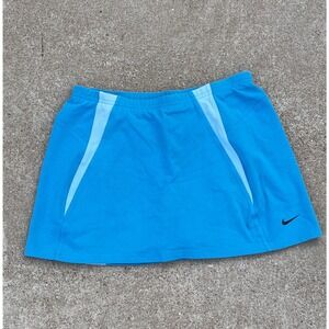 Nike Skirt Skort ‎ women's Tennis Golf Athletic Activewear Blue White Medium M